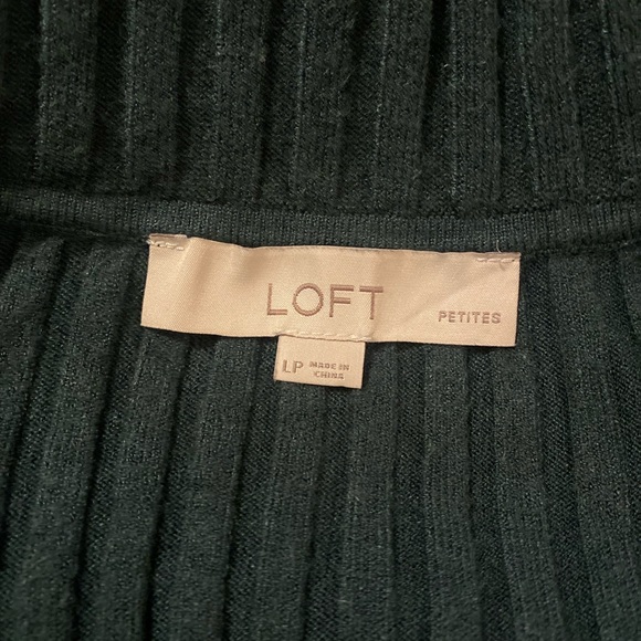 Loft Green Ribbed Sweater - Picture 4 of 5